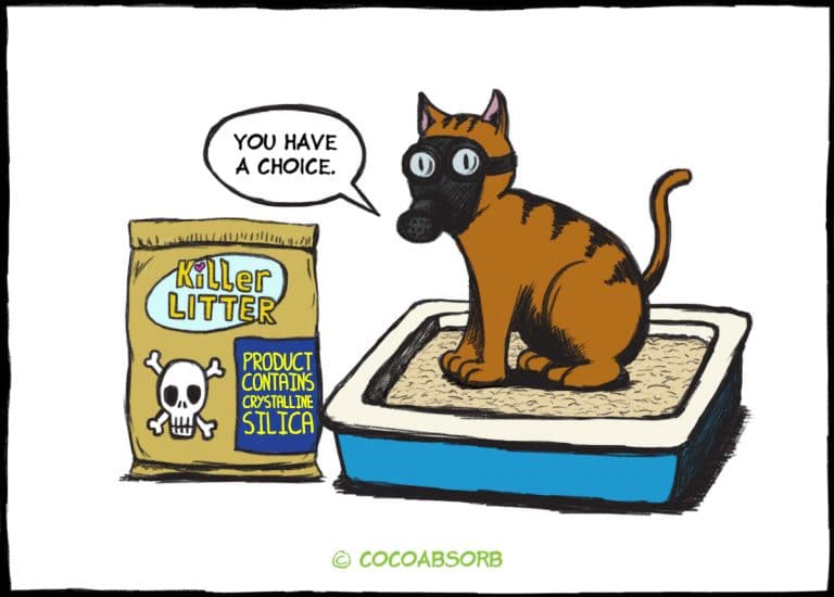 CocoAbsorb™ Crystalline Silica Health Hazard! Silly Humans, Kitty